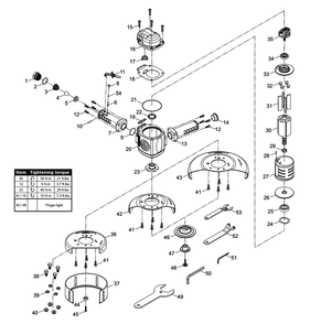 Fig-0 Diagram and Parts List for CP3340-SALAVET  Chicago Pneumatic Grinder